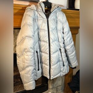 Silver Nautica puffer coat